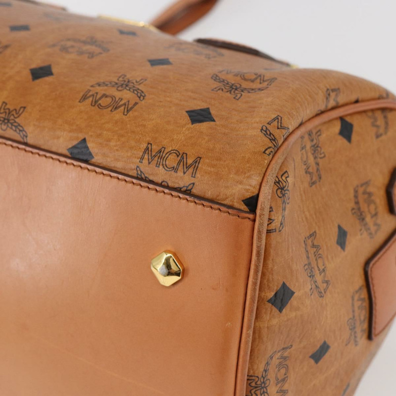【日本直送】MCM Vicetos 標誌手提包 PVC 兩用款 棕金色 正品 142555-14