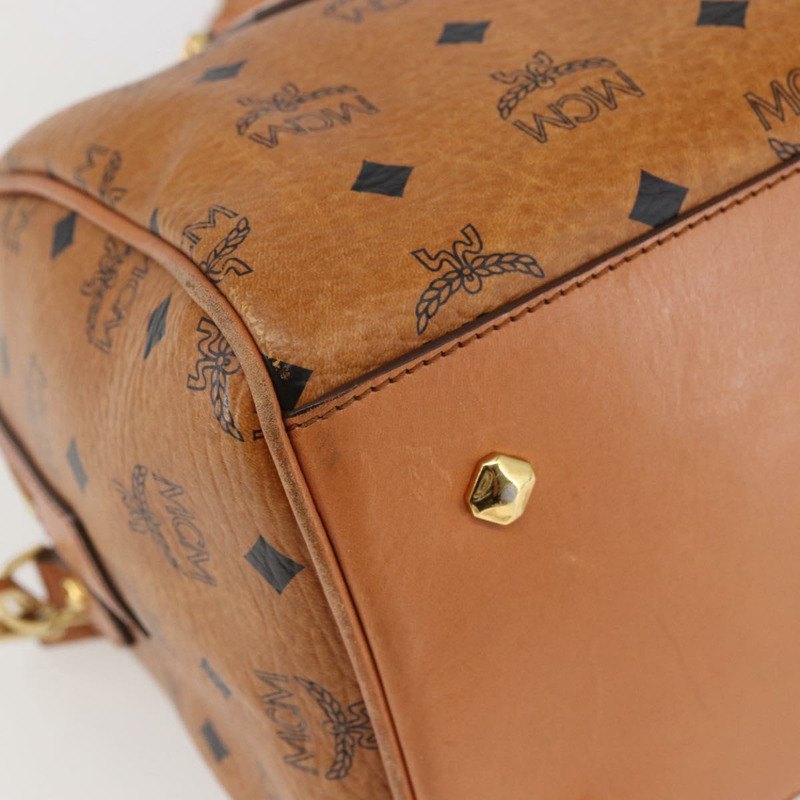 【日本直送】MCM Vicetos 標誌手提包 PVC 兩用款 棕金色 正品 142555-15