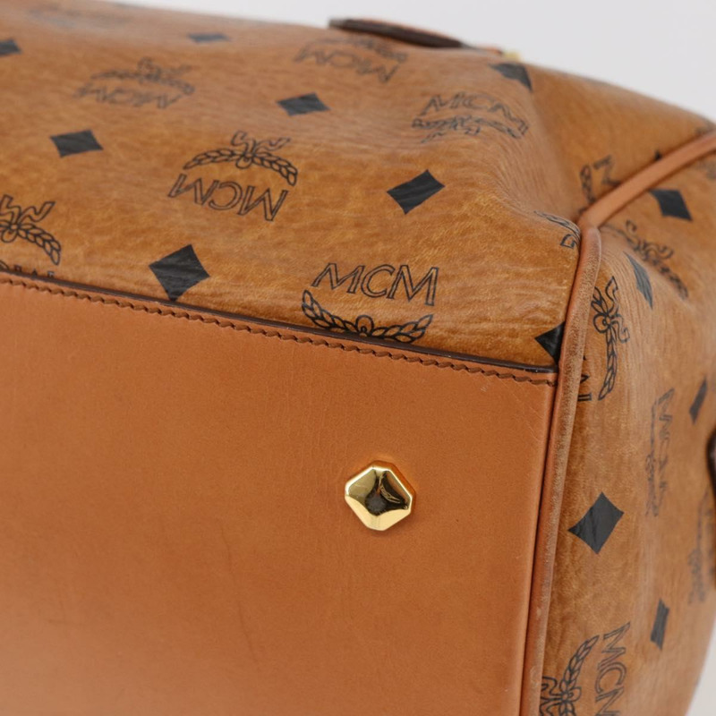 【日本直送】MCM Vicetos 標誌手提包 PVC 兩用款 棕金色 正品 142555-16