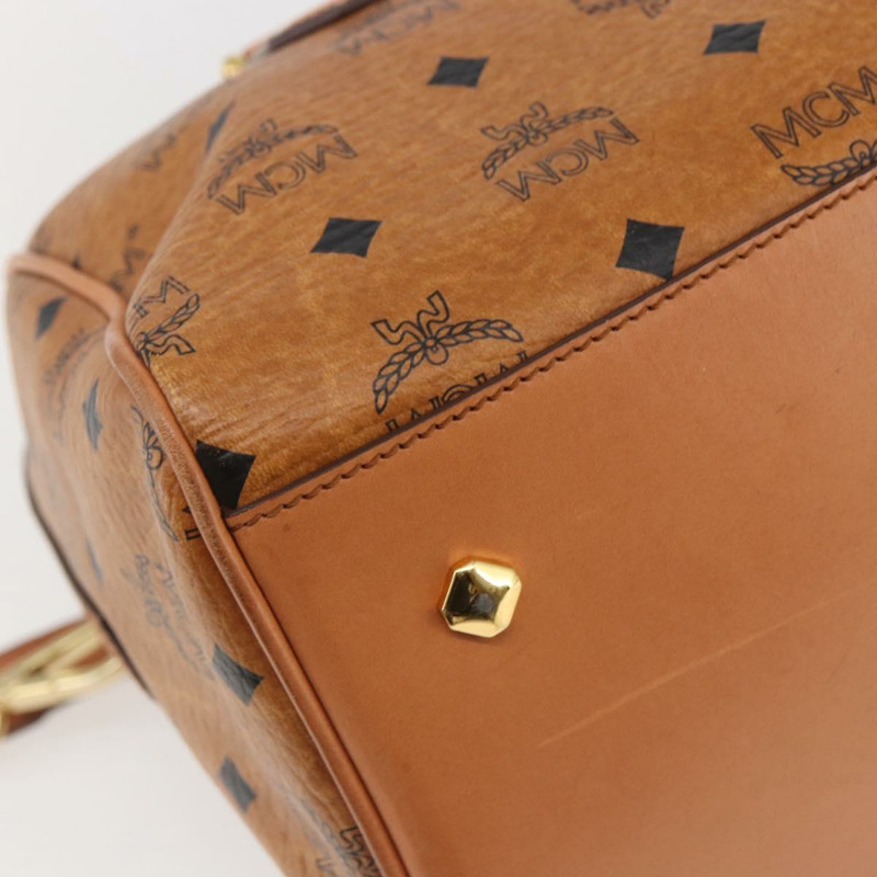 【日本直送】MCM Vicetos 標誌手提包 PVC 兩用款 棕金色 正品 142555-17