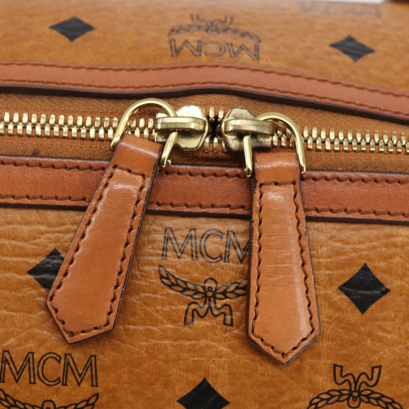 【日本直送】MCM Vicetos 標誌手提包 PVC 兩用款 棕金色 正品 142555-19