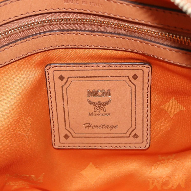 【日本直送】MCM Vicetos 標誌手提包 PVC 兩用款 棕金色 正品 142555-20
