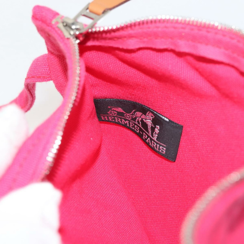 【日本直送】愛馬仕動物圖案 Panier Plage PM 手袋帆佈白銀色正品 yk19446-22