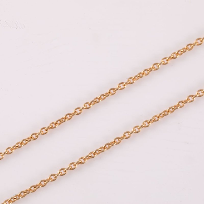 18K玫瑰金鑽石白貝母玫瑰金 ROSE DES VENTS 八芒星羅盤 項鍊 18K-4