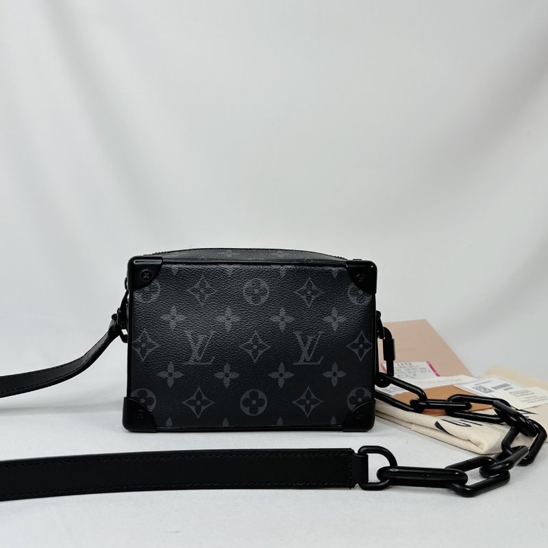 LV Mini Soft Trunk黑花箱包-1