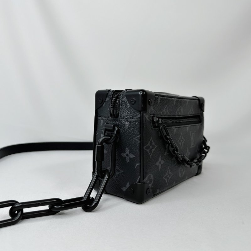 LV Mini Soft Trunk黑花箱包-2