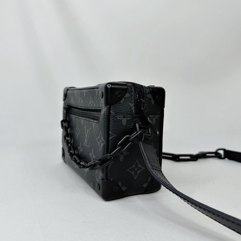 LV Mini Soft Trunk黑花箱包-3