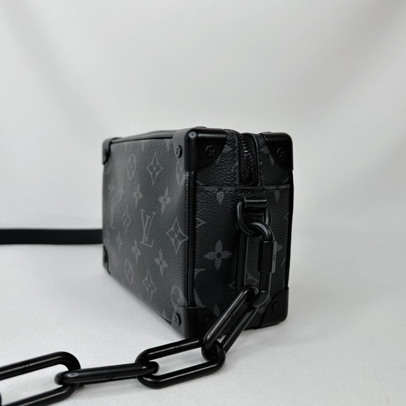 LV Mini Soft Trunk黑花箱包-4