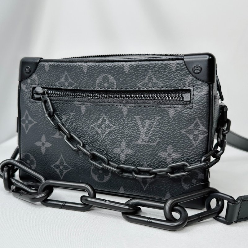 LV Mini Soft Trunk黑花箱包-7