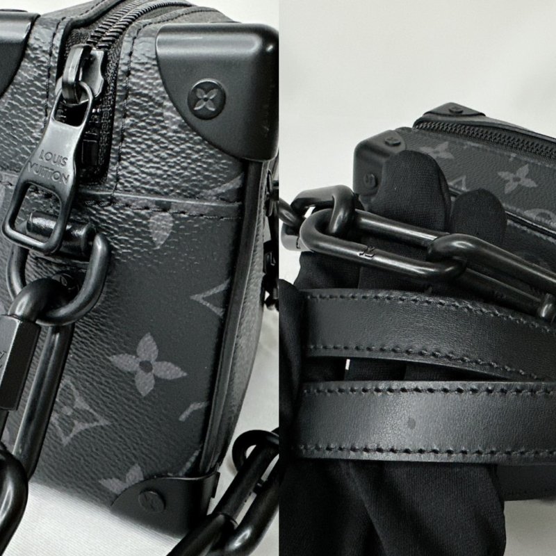 LV Mini Soft Trunk黑花箱包-9