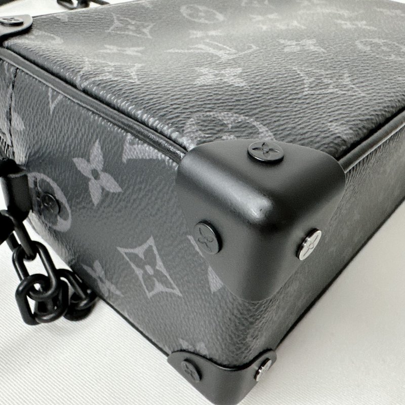 LV Mini Soft Trunk黑花箱包-14