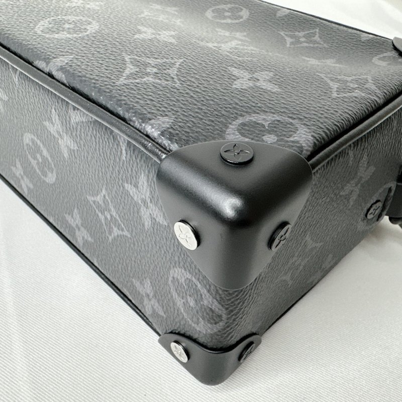 LV Mini Soft Trunk黑花箱包-15
