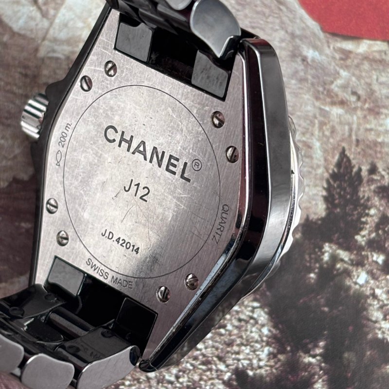 ::CHANEL:: 香奈兒 H0682 J12 33mm 黑色高抗磨陶瓷 高精準石英機芯-4