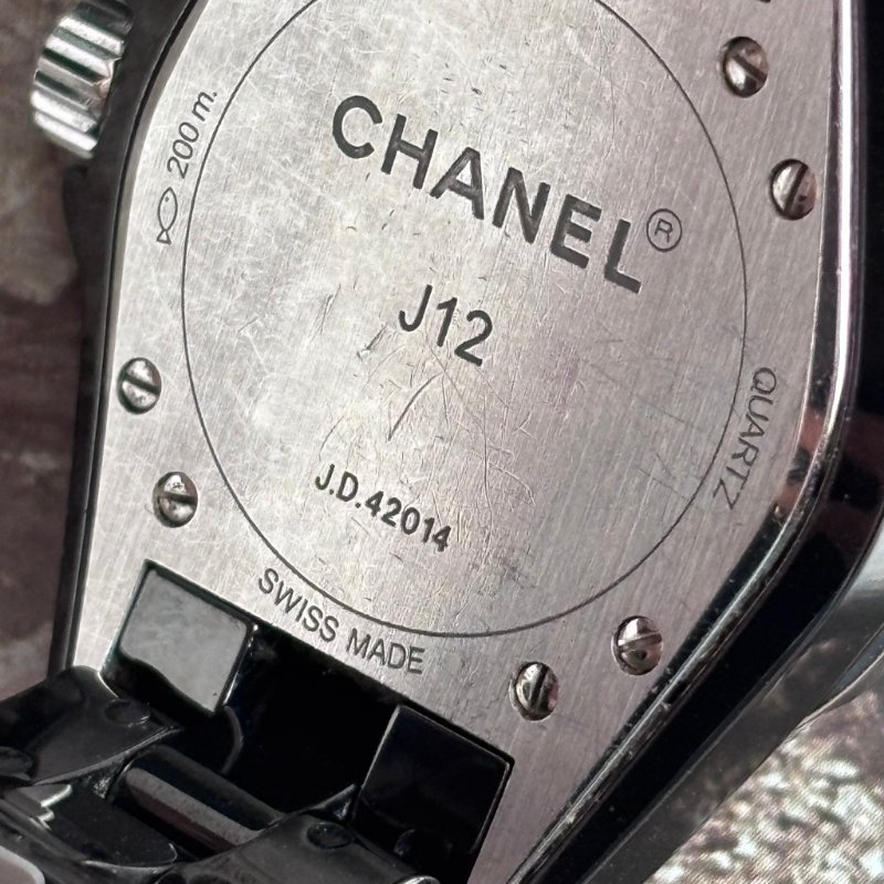 ::CHANEL:: 香奈兒 H0682 J12 33mm 黑色高抗磨陶瓷 高精準石英機芯-6