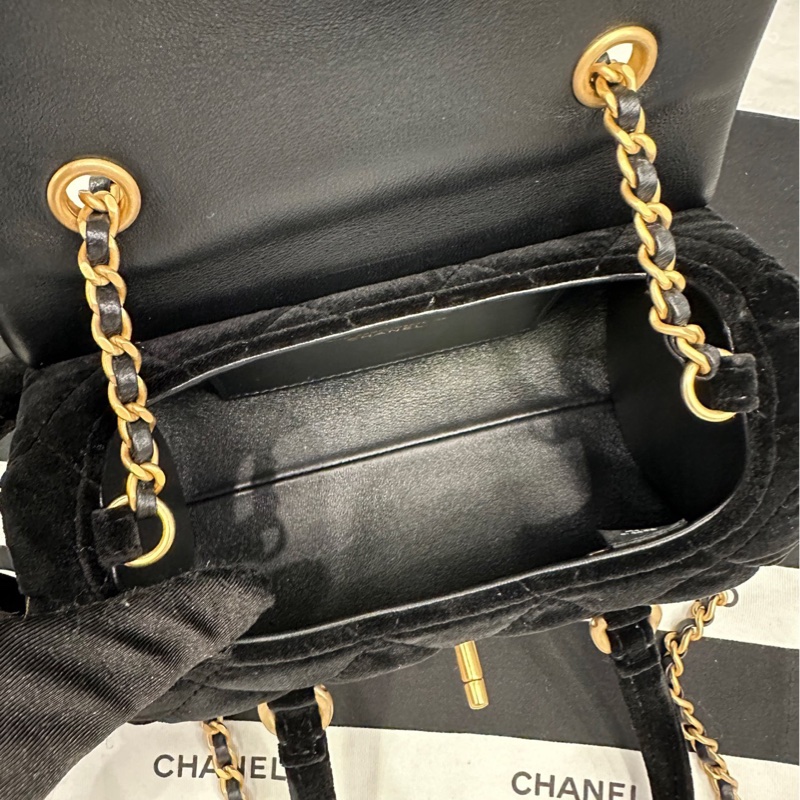 【配件:防塵袋 💕】Chanel 25C VIC 禮物 小絲絨包單肩斜挎包-4