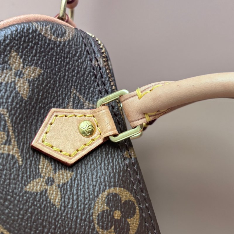 ::LOUIS VUITTON:: LV M81085 Nano Speedy 花紋手提斜背包-3