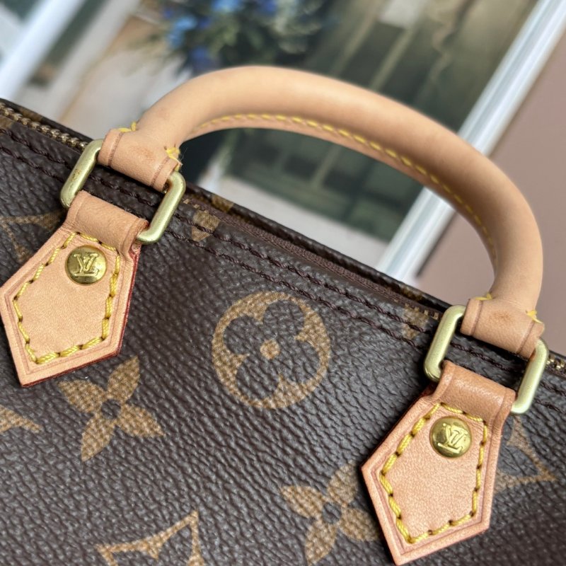 ::LOUIS VUITTON:: LV M81085 Nano Speedy 花紋手提斜背包-15