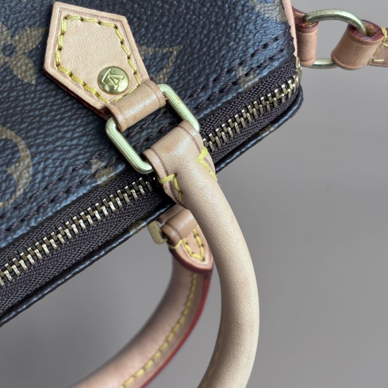 ::LOUIS VUITTON:: LV M81085 Nano Speedy 花紋手提斜背包-22