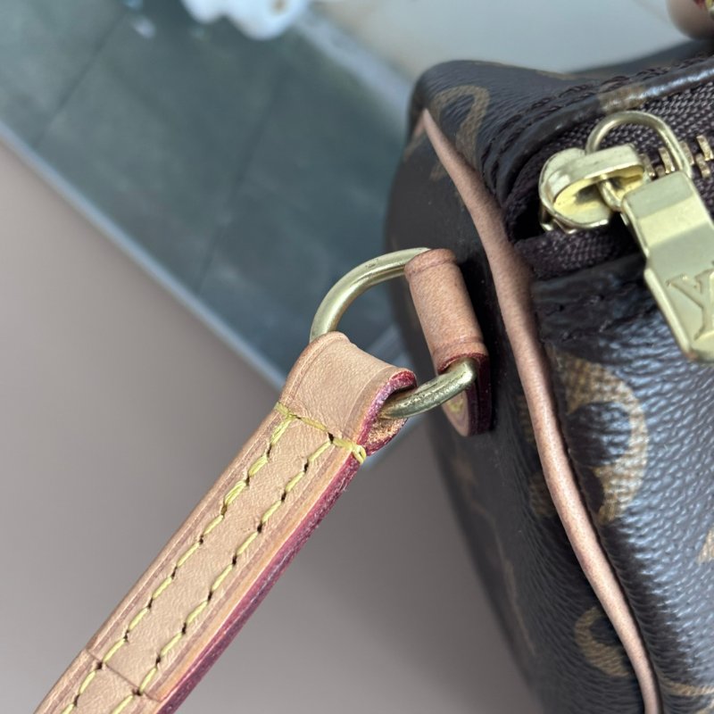 ::LOUIS VUITTON:: LV M81085 Nano Speedy 花紋手提斜背包-34