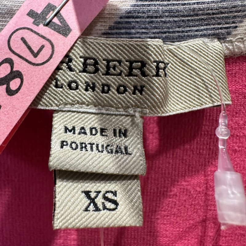 【美收精品】BURBERRY 桃紅長袖上衣 4-232【隔月月中將轉賣至日本 上架期限30天】-4