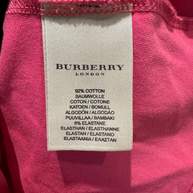 【美收精品】BURBERRY 桃紅長袖上衣 4-232【隔月月中將轉賣至日本 上架期限30天】-5