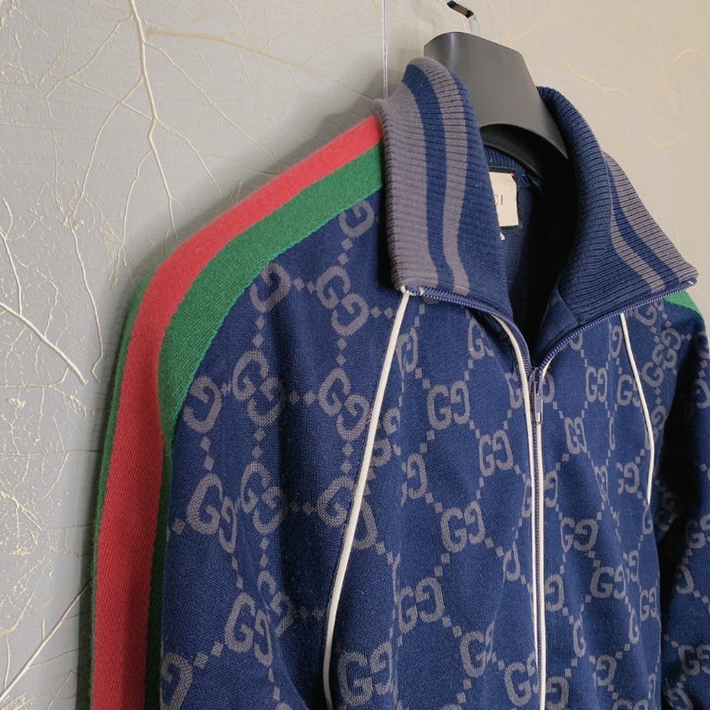 GUCCI GG 平紋針織棉外套-3