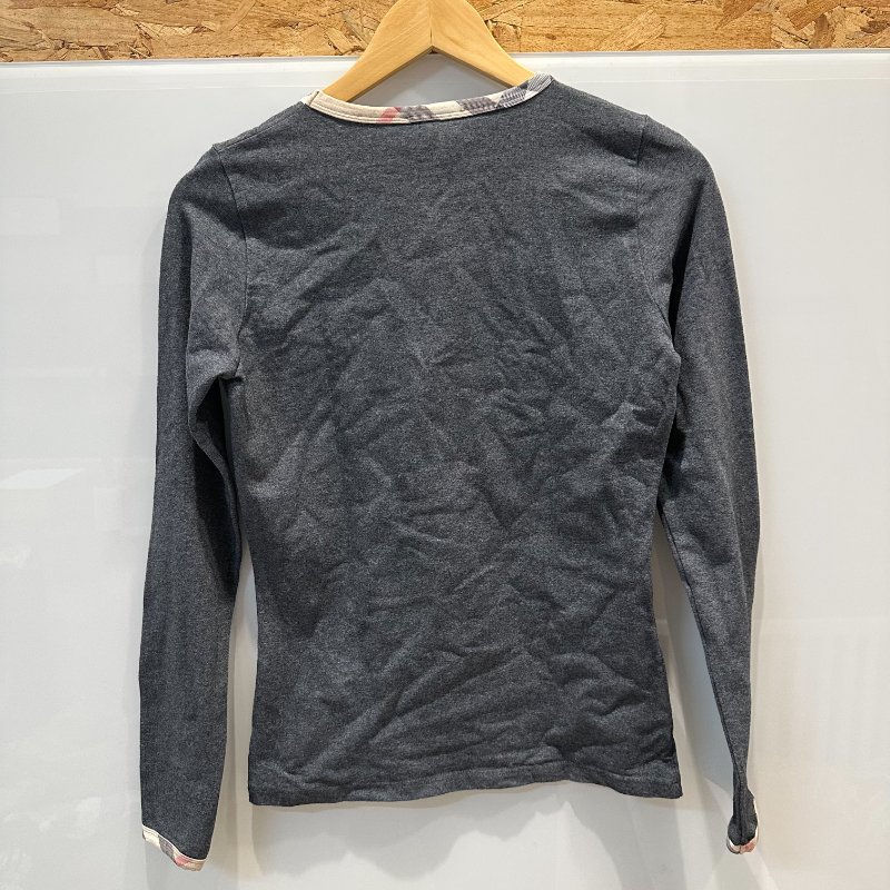 【美收精品】BURBERRY 灰色長袖上衣 4-236【隔月月中將轉賣至日本 上架期限30天】-1