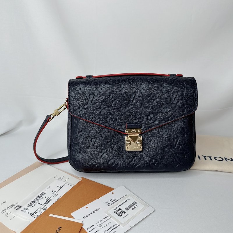 LV POCHETTE MÉTIS牛皮壓紋郵差包-0