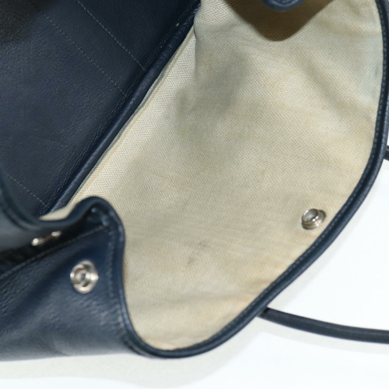 【日本直送】愛馬仕 Negonda Garden Party TPM 手提包 皮革 海軍藍銀色 正品 bs29450A-19