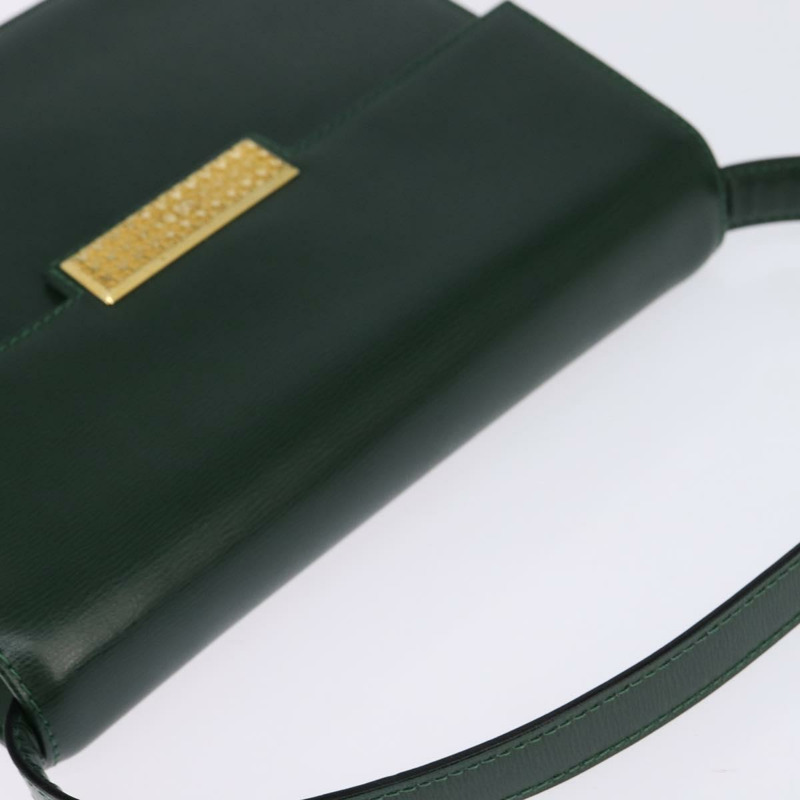【日本直送】Christian Dior 肩背包 皮革 綠金 正品 BA6365-5