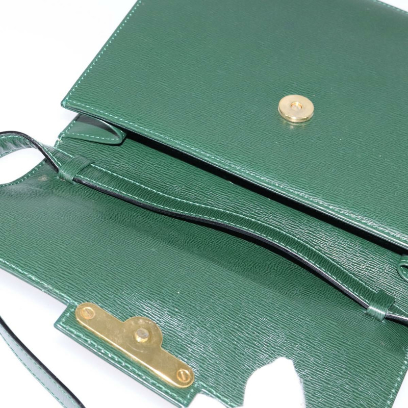 【日本直送】Christian Dior 肩背包 皮革 綠金 正品 BA6365-9