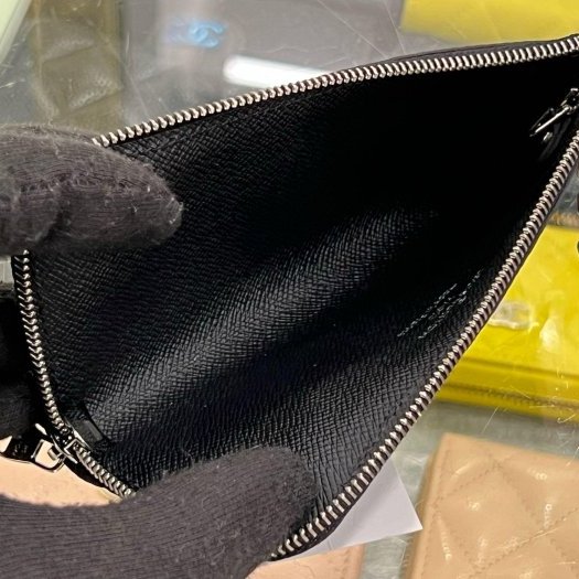 ㊣東區正精品㊣LV LOUIS VUITTON 近全新黑灰格L型拉鍊零錢包RA1833-3