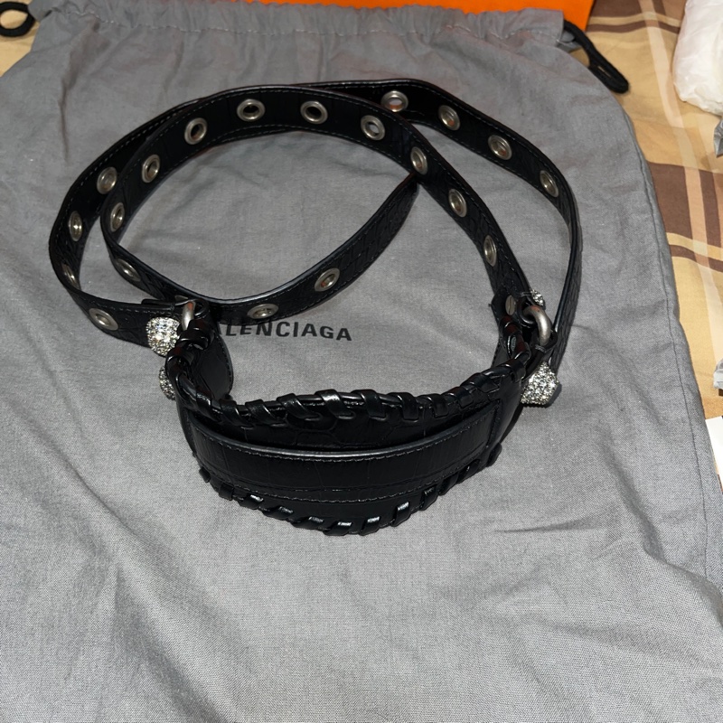 Balenciaga mini黑色水桶包-5