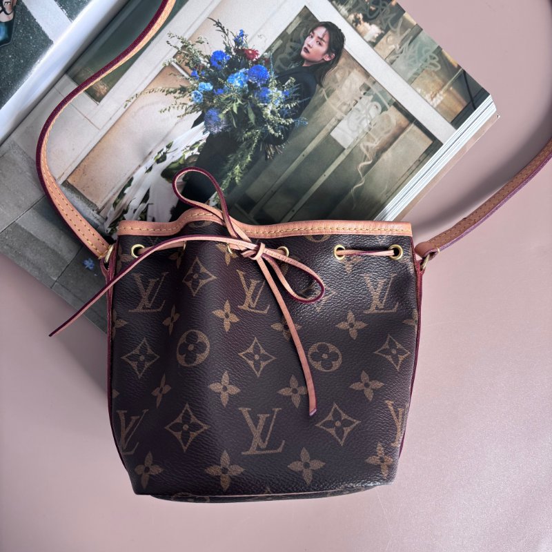 ::Louis Vuitton:: LV Nano Neo M41346 經典花紋絕版迷你水桶包-0