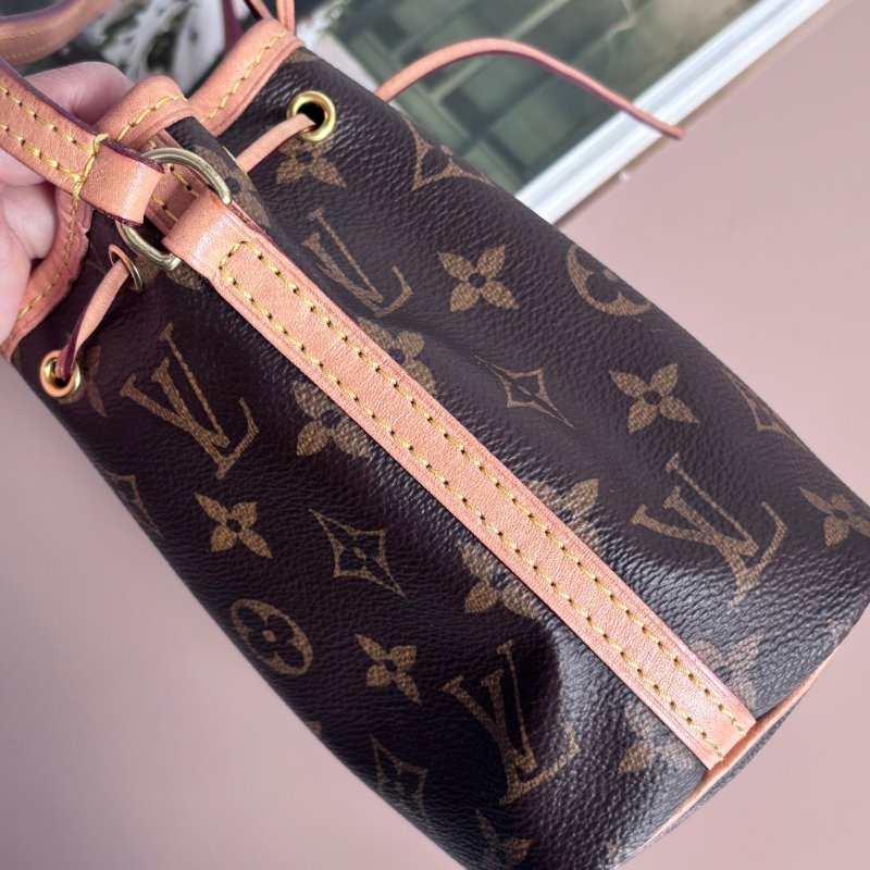 ::Louis Vuitton:: LV Nano Neo M41346 經典花紋絕版迷你水桶包-13