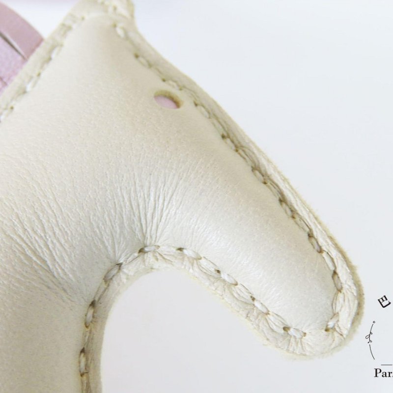 【巴黎站二手名牌專賣店】*現貨*HERMES 愛馬仕 真品*U刻Rodeo Pegase米白/粉紫色小馬金棕色翅膀飛馬吊飾-4