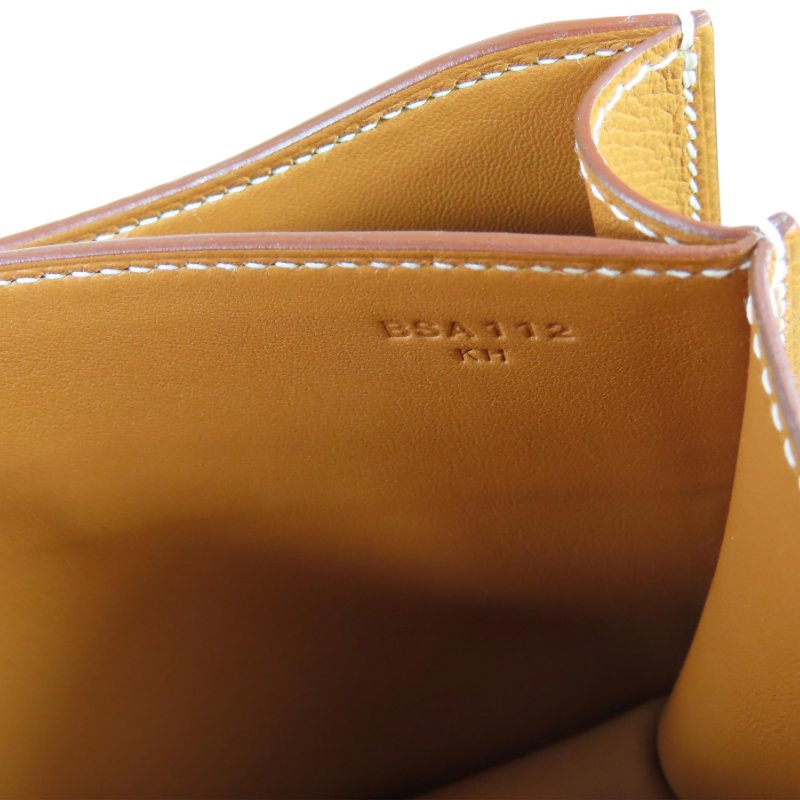 【巴黎站二手名牌專賣店】*現貨*HERMES 愛馬仕 真品*B刻MINI Constance 18金棕色金H康康肩背斜背包-4