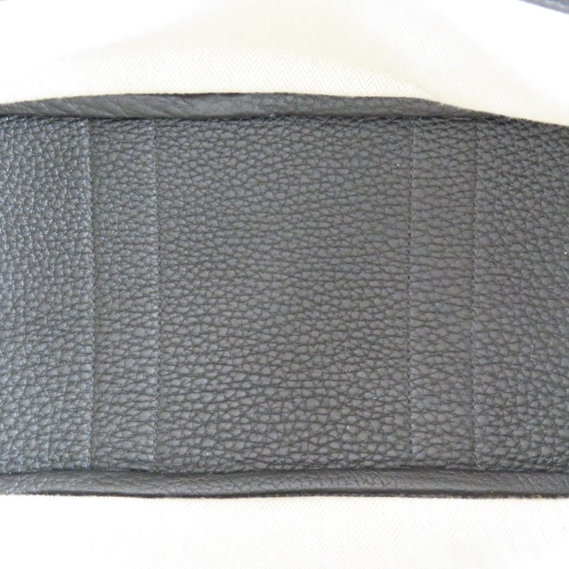 【巴黎站二手名牌專賣店】*現貨*HERMES 愛馬仕 真品*W刻 Garden Party黑色牛皮銀釦GP 30手提包-2