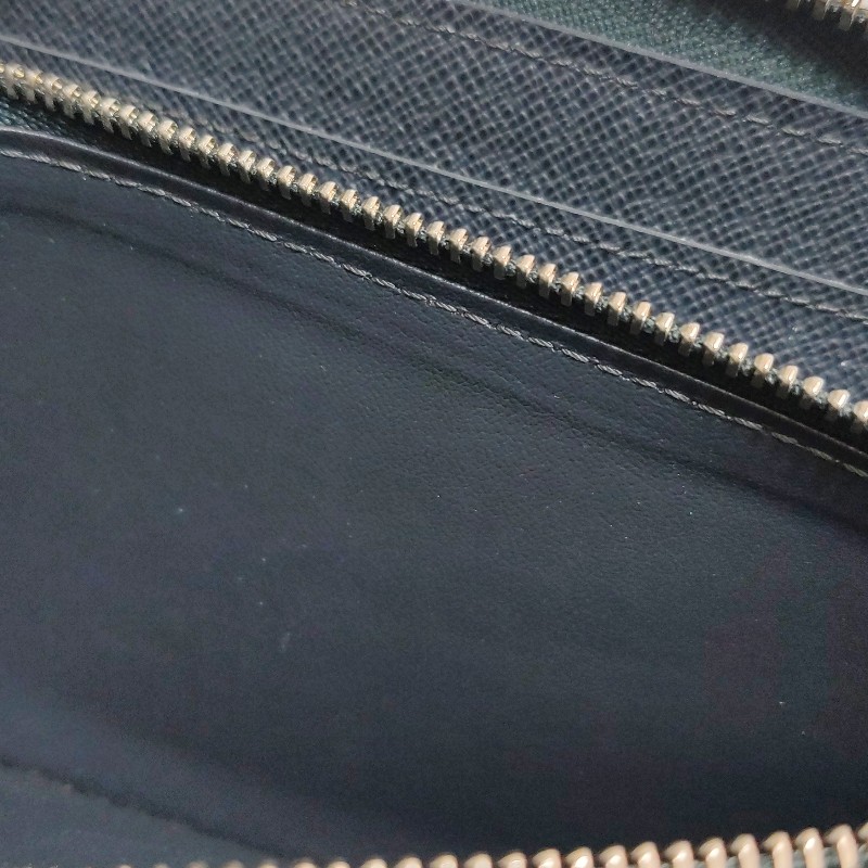 Louis Vuitton (LV) Zippy牛皮水波紋條紋Logo 環繞式拉鍊手拿包-18