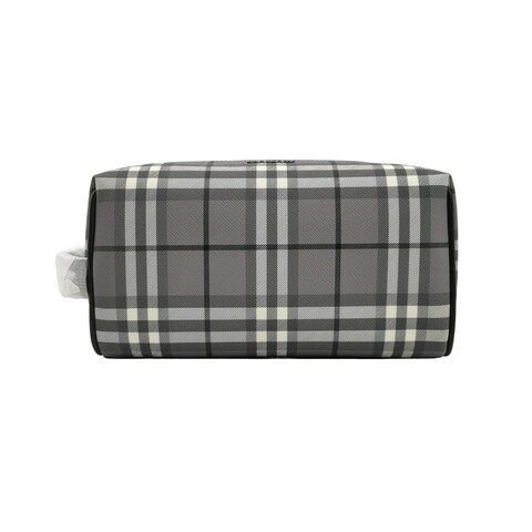 Burberry 牛皮拼色格紋手提包