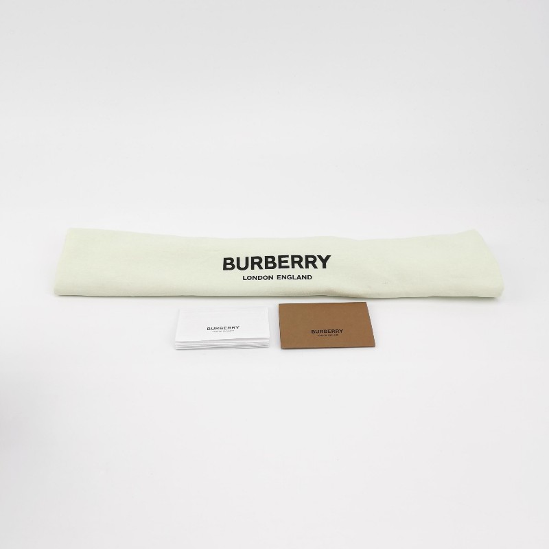 Burberry 牛皮拼色格紋手提包-8