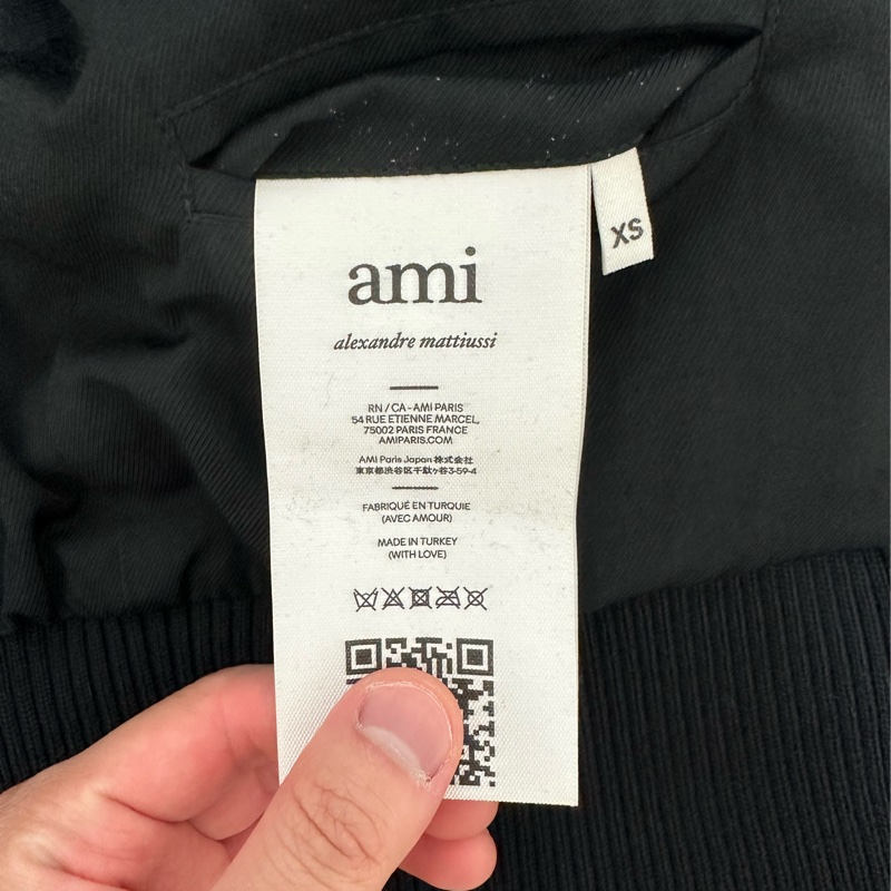 Ami Paris - Leather Zipped Jacket-10