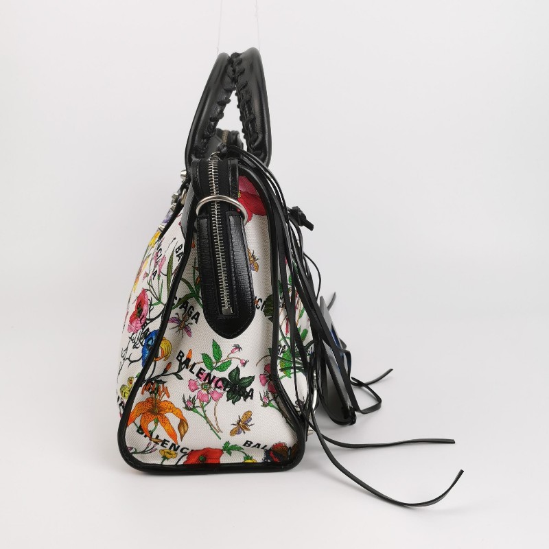 Gucci Balenciaga聯名款Neo Classic City中號牛皮帆布印花鉚釘斜挎包單肩包-3