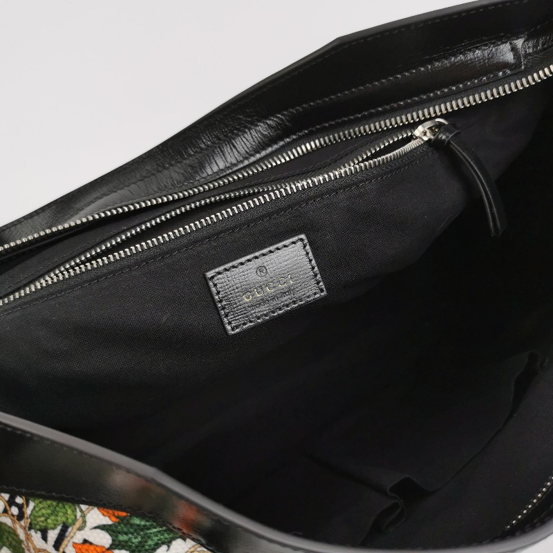 Gucci Balenciaga聯名款Neo Classic City中號牛皮帆布印花鉚釘斜挎包單肩包-7