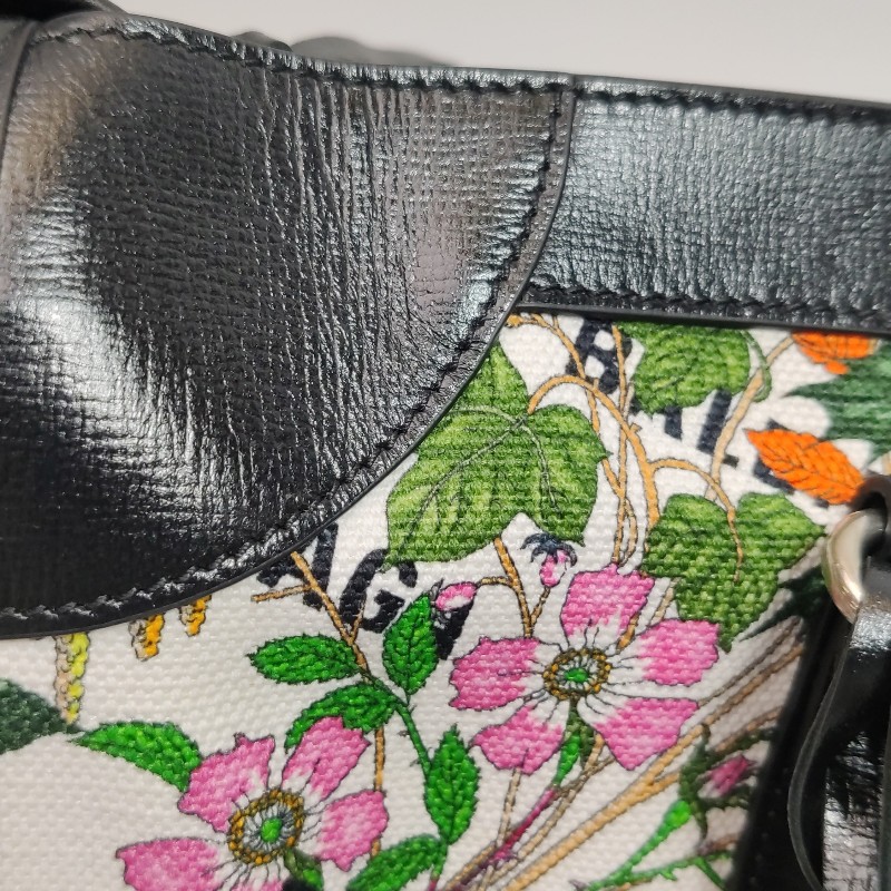 Gucci Balenciaga聯名款Neo Classic City中號牛皮帆布印花鉚釘斜挎包單肩包-14