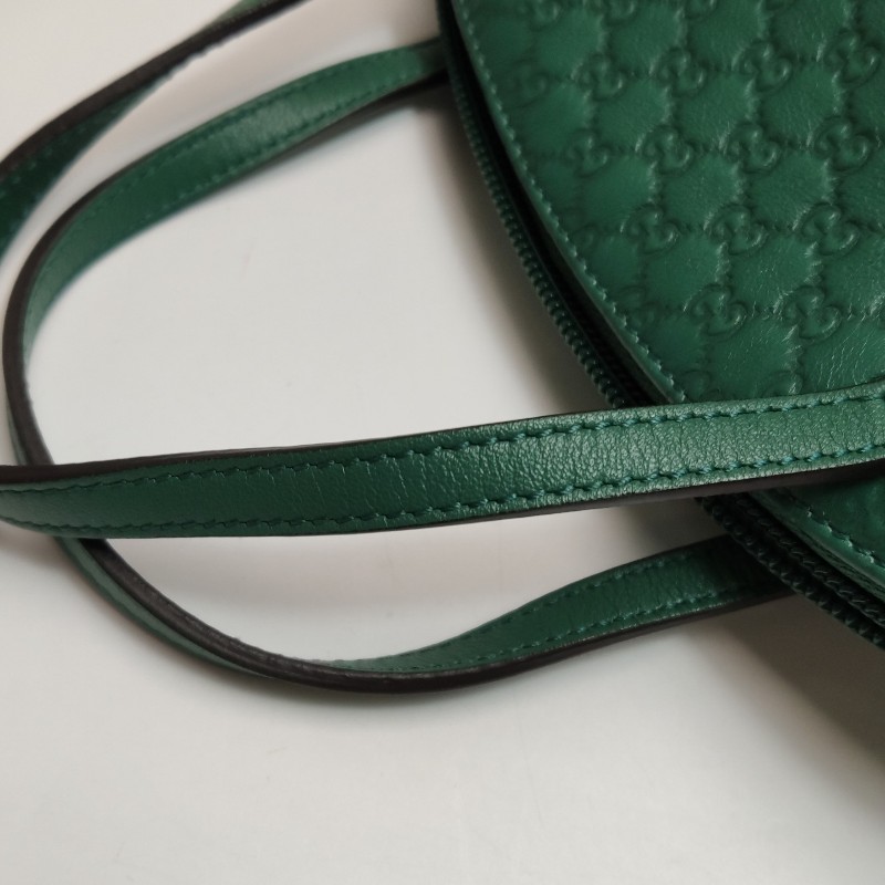 Gucci牛皮拼色青蛙造型雙G老花手提包-12