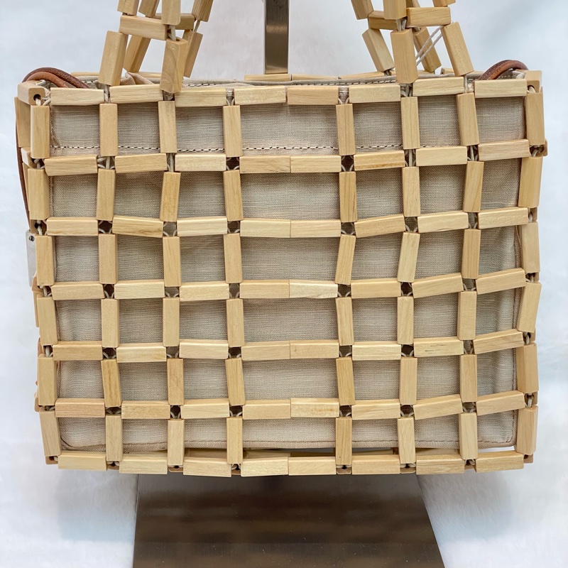 Ferragamo Wood mesh handle bag 木網編織手提包 O415-3