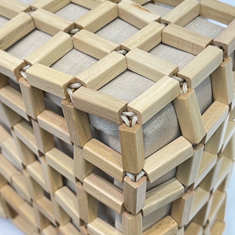 Ferragamo Wood mesh handle bag 木網編織手提包 O415-9