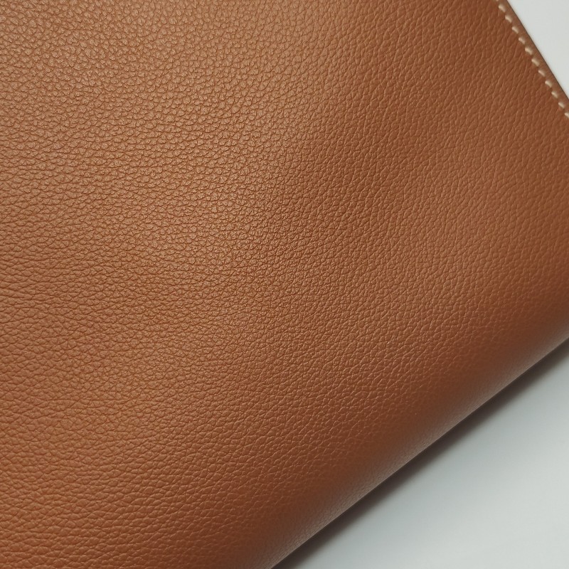 Hermes Clic H33低調側邊H Logo斜挎包單肩包Evercolor牛皮銀扣金棕色D刻-19
