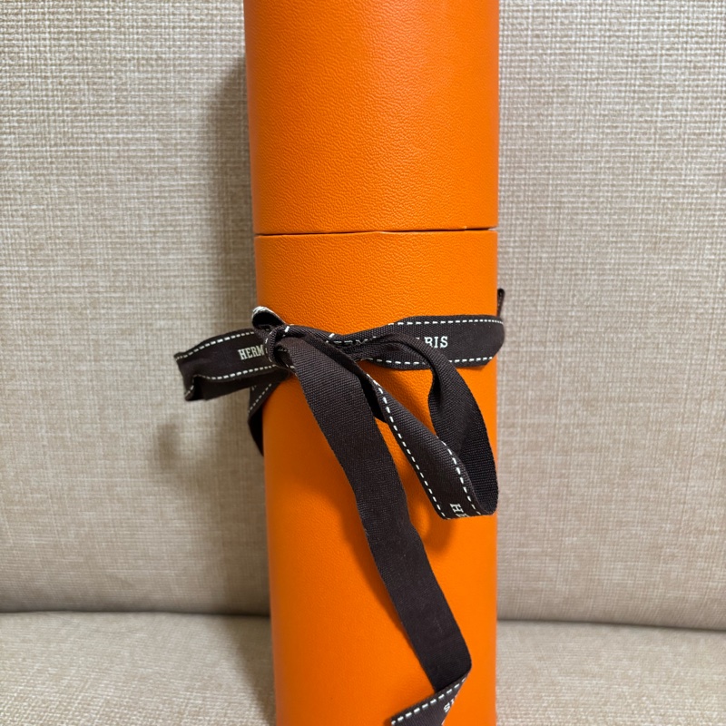 Hermès Maix Twilly愛馬仕紅藍橘長絲巾-4